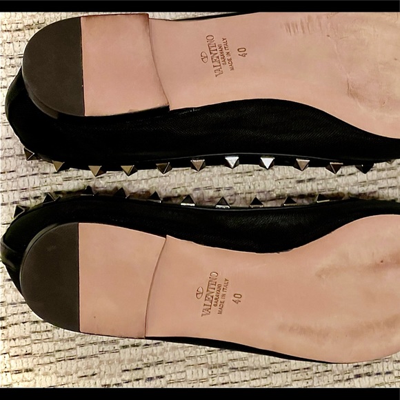 SOLD! Valentino Rockstud Mesh Ballet Flats - Picture 4 of 7
